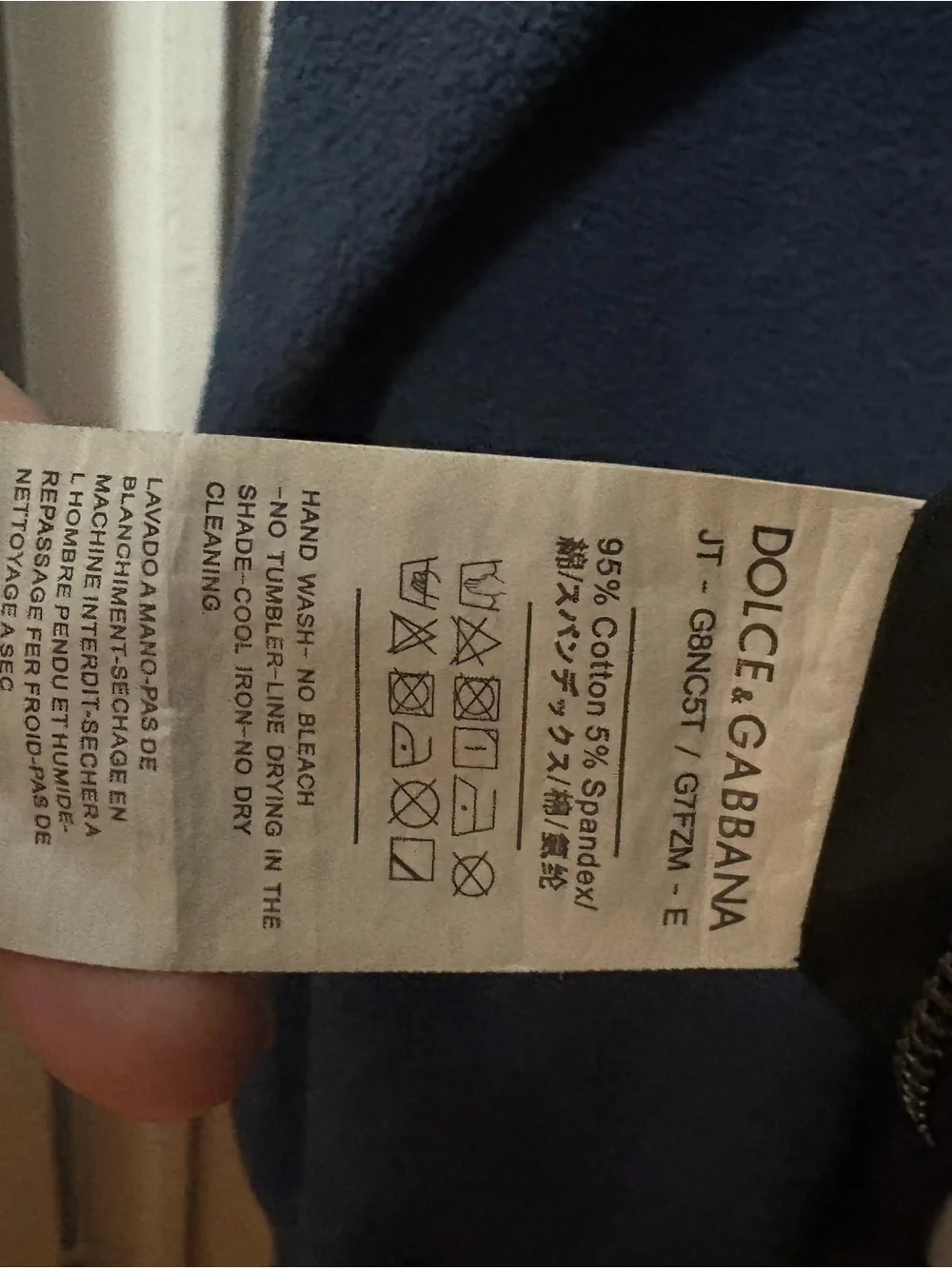 Dolce & Gabbana Men’s Black and Cream Logo-Print jacket authentic and cheapest